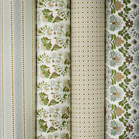 Bungalow Wrapping Paper Green Madi Moss.
