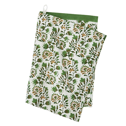 Cotton 'Marigold Sage' Kitchen Towel by Bungalow of Denmark