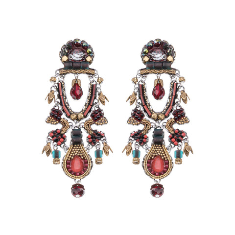 'Noble Wine Set - Cherrywood Earrings' by Ayala Bar