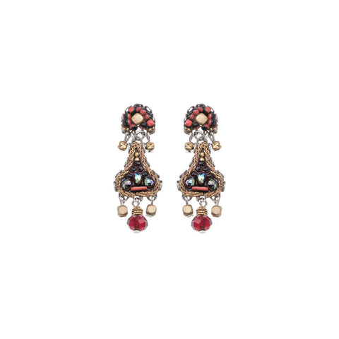 'Noble Wine Set - Claret Earrings' by Ayala Bar