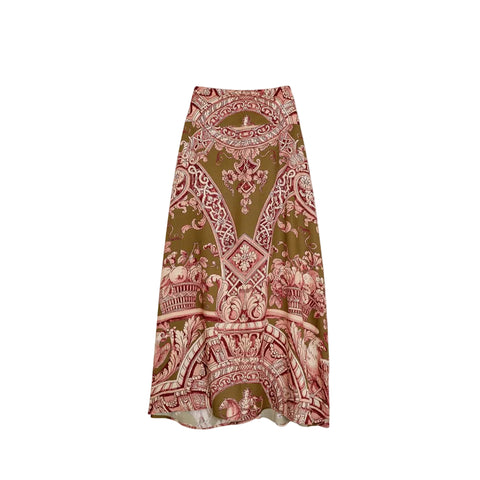 A-Line 'Angels Olive' Maxi Skirt by One Hundred Stars