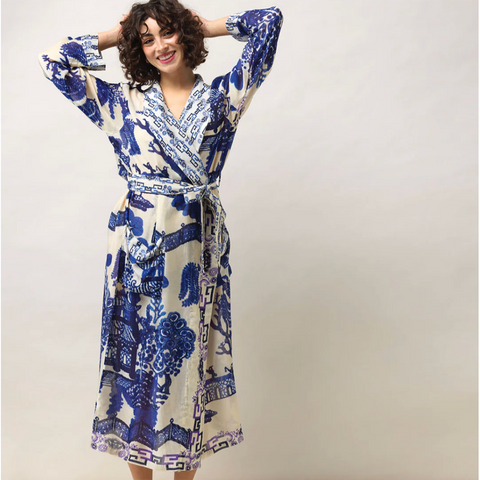 Dressing 'Giant Willow Blue' Gown by One Hundred Stars