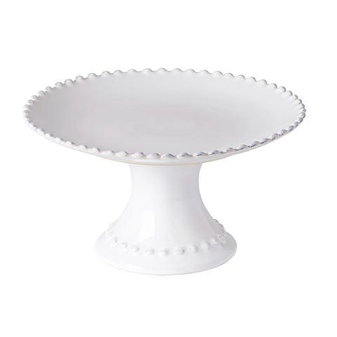 Pearl Collection 'White Footed Plate Small' by Costa Nova of Portugal