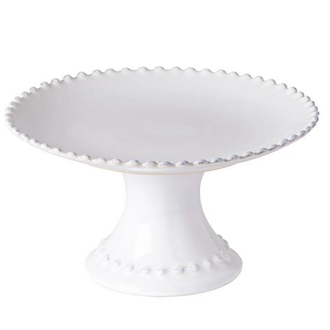 Pearl Collection 'White Footed Plate Large' by Costa Nova of Portugal