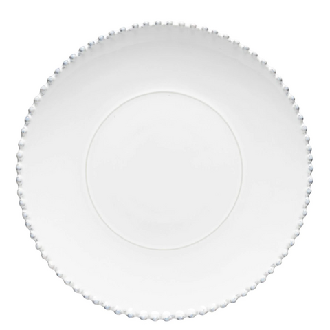 Pearl Collection 'White Round Platter Charger' by Costa Nova of Portugal