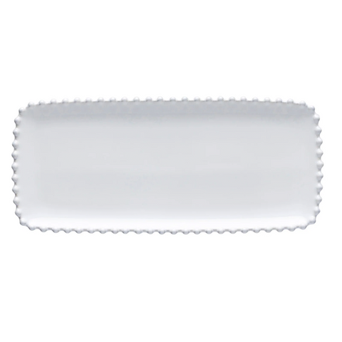Pearl Collection 'White Rectangular Tray' by Costa Nova of Portugal
