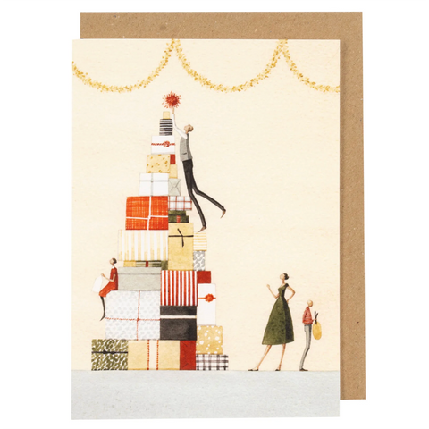 Greeting Card 'Present Pile' by Laura Stoddart