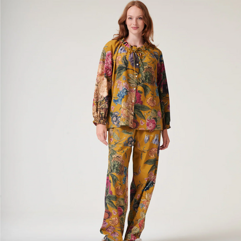Poplin Pyjamas 'Primula Gold' by One Hundred Stars
