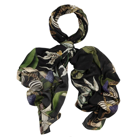 Scarf 'Orchid Black' by One Hundred Stars