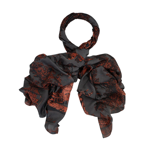 Scarf 'Pagoda Pewter' by One Hundred Stars