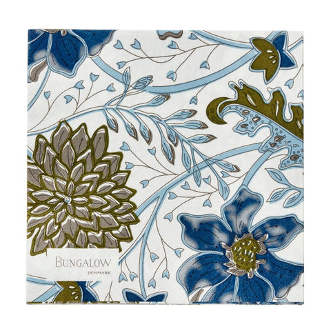 Paper Dinner Napkins 'Sitapur Topaz' by Bungalow of Denmark