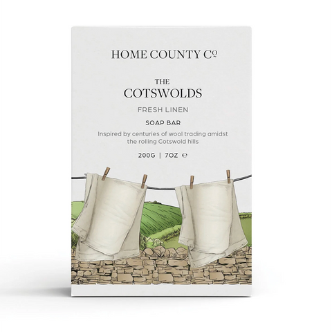 Soap Bar 'The Cotswold - Fresh Linen' by Home County Co