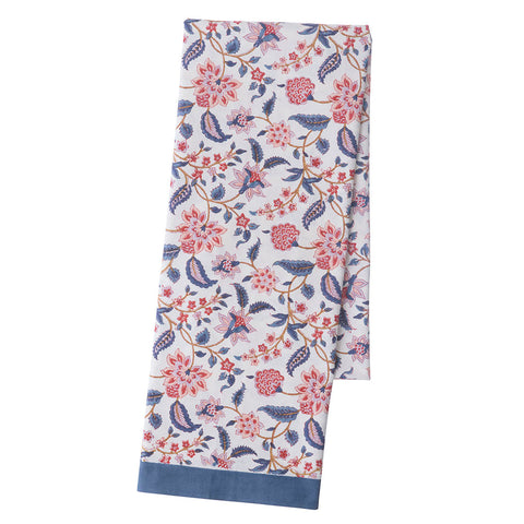 Tablecloth 'Divya Royal Blue' Hand Block Printed Cotton by Bungalow of Denmark