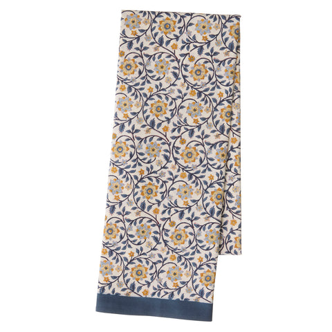 Tablecloth 'Roja Indigo' Hand Block Printed Cotton by Bungalow of Denmark