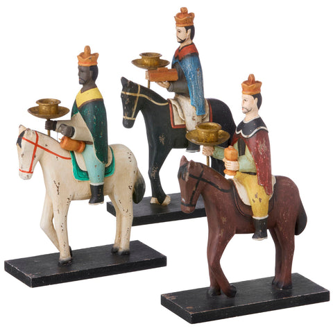 'Wise Men on Horses' Set of Three by Bungalow of Denmark