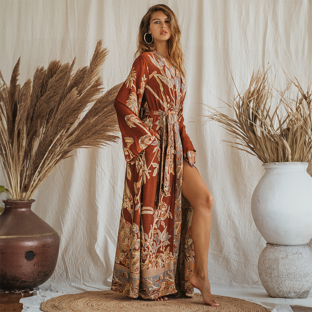 Kaftan style dressing gowns clearance