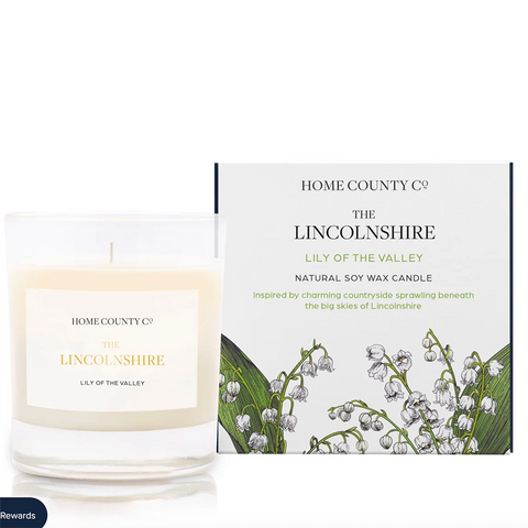 Scented Candle 'The Lincolnshire - Lily of the Valley' by Home County Co