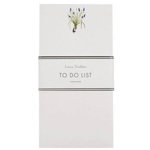 Laura Stoddart 'Spring Flowers - Muscari - To Do List' Note Pad