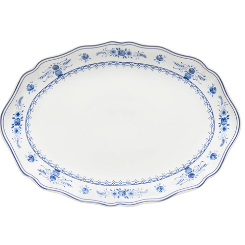Oval Platter 'Vila' Blue and White by Costa Nova