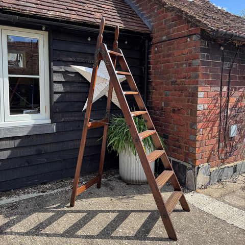 Vintage 'Simplex' Library Ladder with Handles