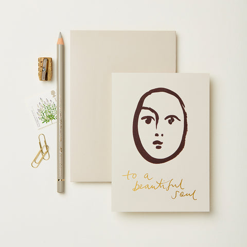 Greetings Card 'To A Beautiful Soul' by Wanderlust