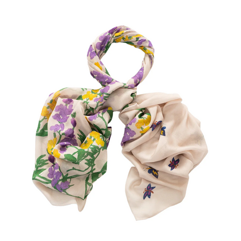 Scarf 'Wisteria Lilac Scarf' by One Hundred Stars