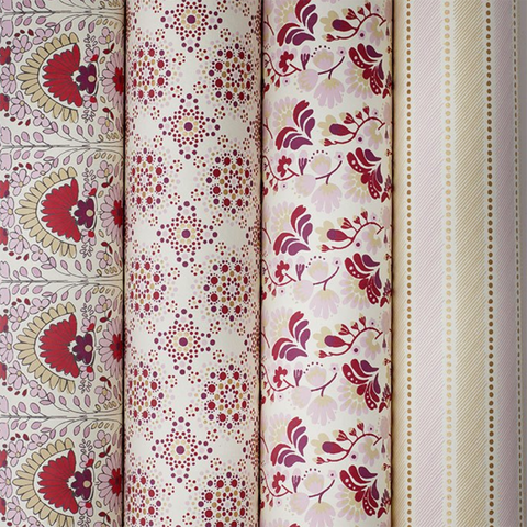 Bungalow Wrapping Paper Ruby Red.