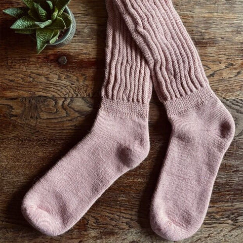 Alpaca 'Rib Cushion Socks' Medium Various Colours by Samantha Holmes Alpaca - Curated Living