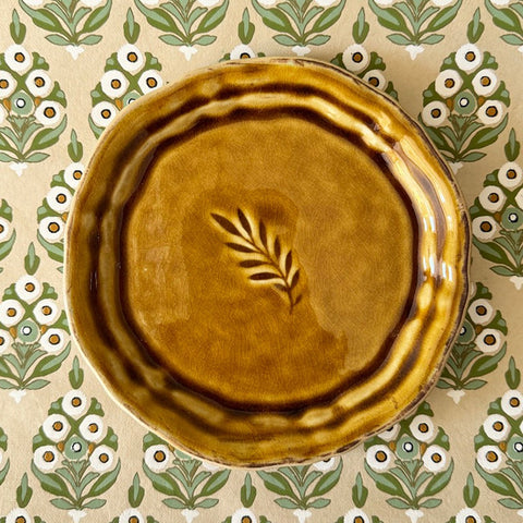 Arabesque 'Amuse Bouches' Plate crackle glazed in 'Pineapple' by Sthal of Sweden - Curated Living