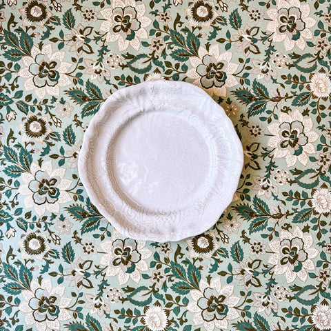 Arabesque 'Assiette' Starter Side Plate crackle glazed in 'White' by Sthal of Sweden - Curated Living
