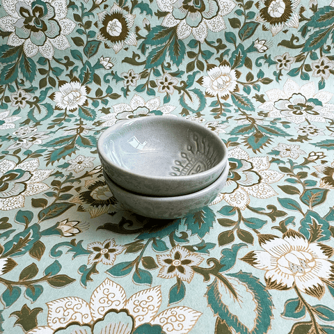 Arabesque 'Small Dip Bowl' crackle glazed in 'Antique' By Sthal of Sweden - Curated Living