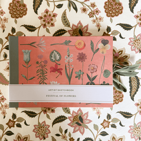 Artist Sketchbook - Festival of Flowers by Roomytown UK - Curated Living