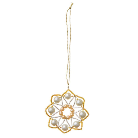 Beaded Ornament Crystal 'Ellis Jade' 6.5cm by Bungalow of Denmark - Curated Living