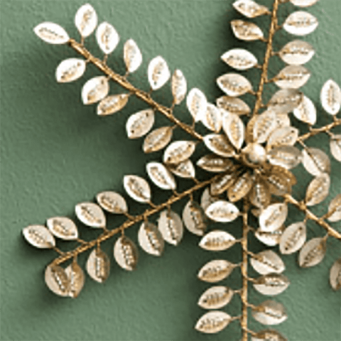 Beaded Top Star 21cm Clio Champagne by Bungalow of Denmark - Curated Living