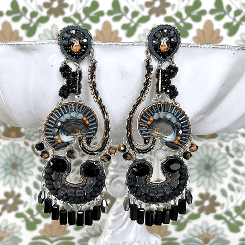 'Black Forest Set - Eliane Earrings' by Ayala Bar - Curated Living