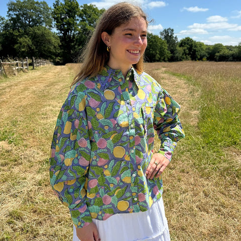 Blouse 'Maia' Fruits by Autre Aura - Curated Living