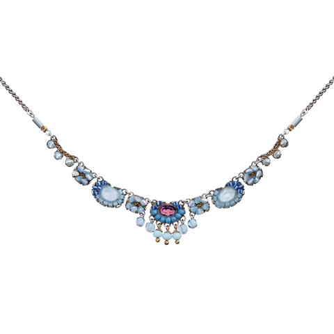 'Blue Bird Set - Owl Necklace' by Ayala Bar - Curated Living