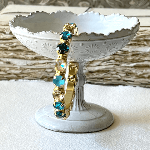 Bracelet Cuff 'Riveting Romance - South Pacific' Crystal Collection by Sorrelli - Curated Living