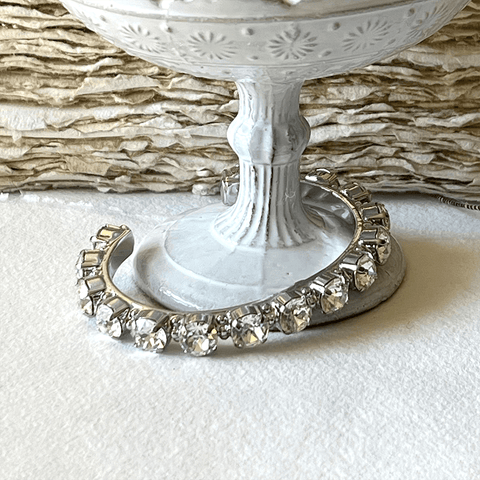 Bracelet Cuff 'Riveting Romance - White Crystal' Crystal Collection by Sorrelli - Curated Living