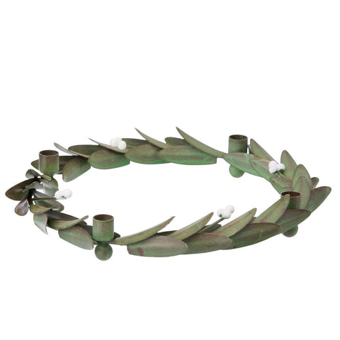 Candle Holder 'Advent Leaf Ming 20cm' by Bungalow - Curated Living