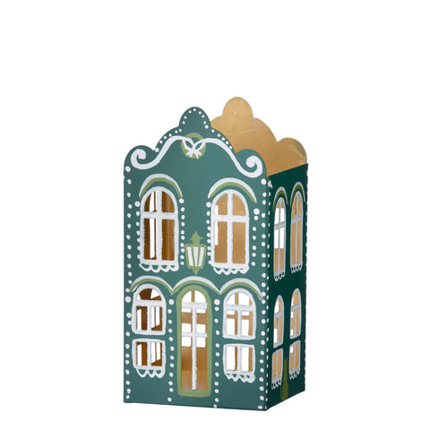 Candle Holder 'Gingerbread House Forest' 18cm by Bungalow of Denmark - Curated Living