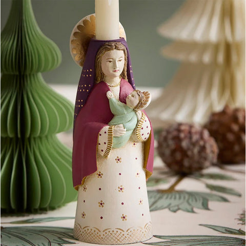 Candle Holder 'Mary Ruby 20cm' by Bungalow of Denmark - Curated Living
