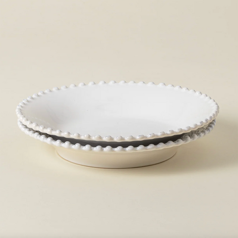 Pearl Collection 'White Soup Pasta Plate' by Costa Nova of Portugal