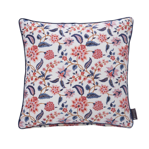 Cushion 'Divya Royal Blue' Hand Block Printed Cotton by Bungalow of Denmark - Curated Living