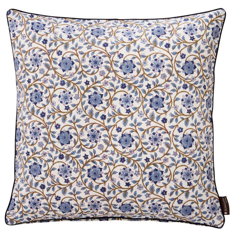 Cushion 'Roja Atlantic' Hand Block Printed Cotton by Bungalow of Denmark - Curated Living