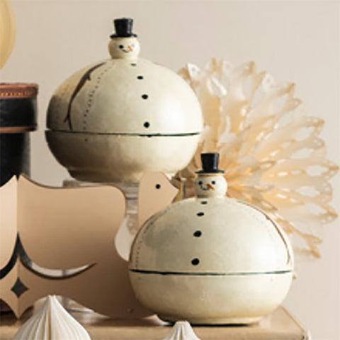 Decoration Box Snowman by Bungalow of Denmark - Curated Living