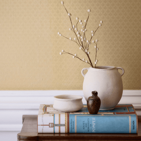 Decorative Handle Vase 'Aura' Off White 17.5cm by Bungalow of Denmark - Curated Living