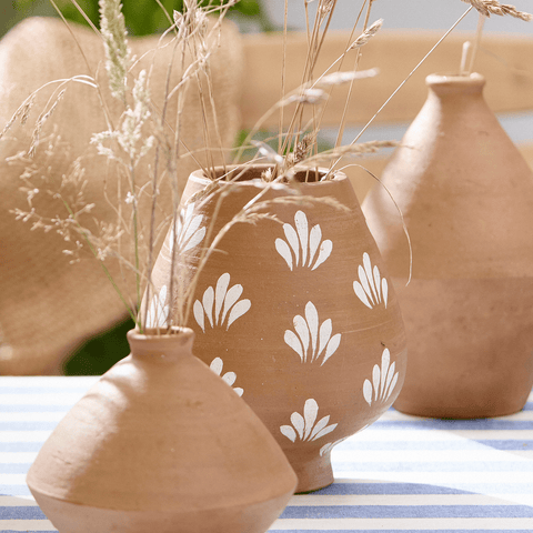 Decorative Vase 'Inez' Terracotta by Bungalow of Denmark - Curated Living