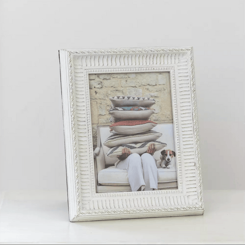 Decorative Wooden Photo Frame 'White' by Grand Illusions of Dorset - Curated Living