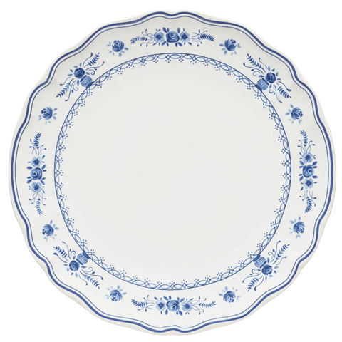 Dinner Plate 'Vila' Blue and White by Costa Nova - Curated Living